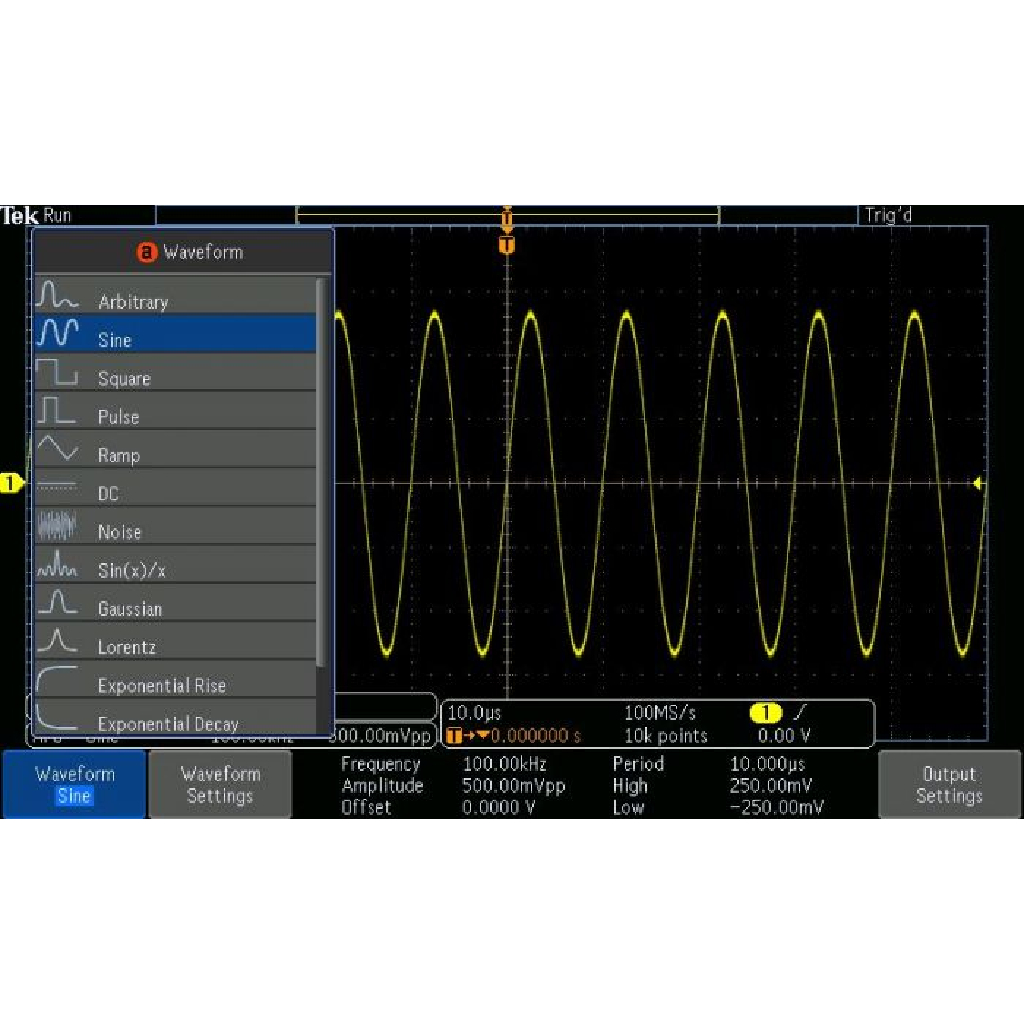 Tektronix MDO3AFG Arbitrary Function Generator